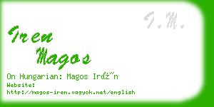 iren magos business card